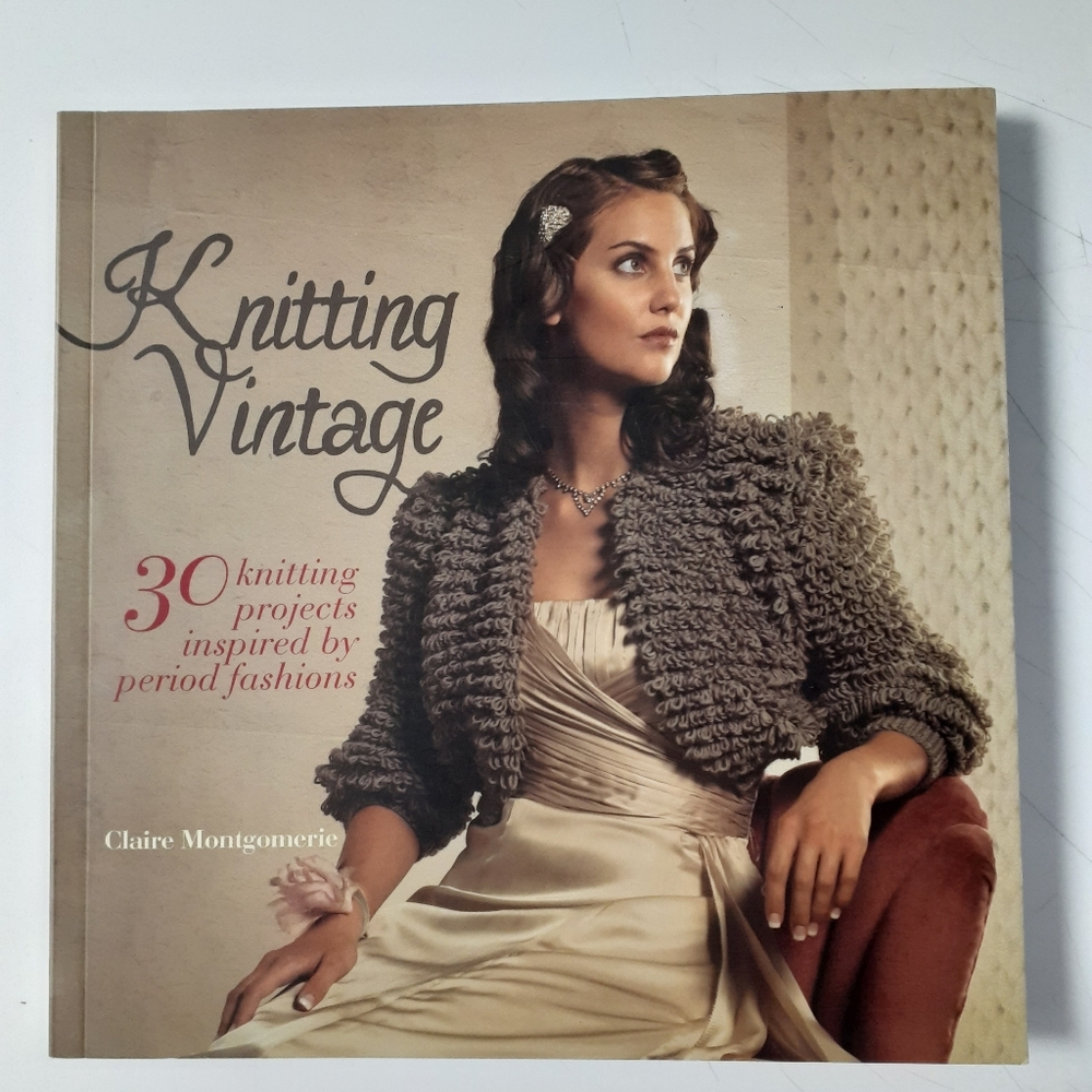 Knitting Vintage Paper Back